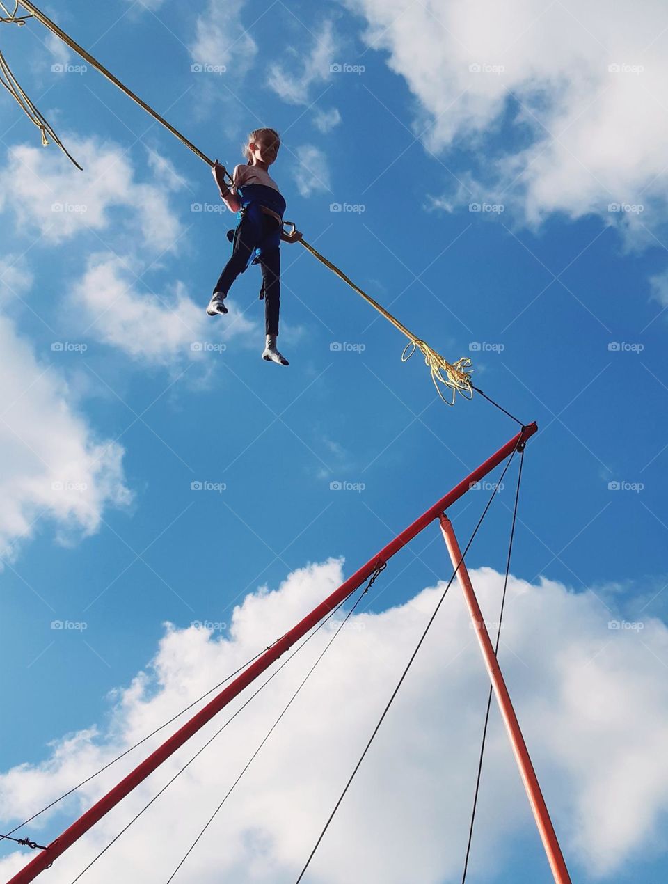 jumping high to reach the blue sky 💙