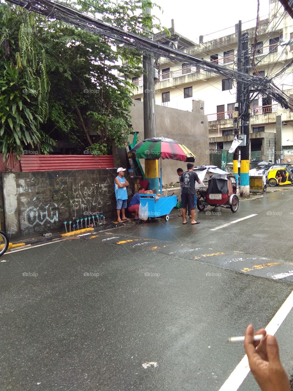 street life in mandaluyong city /Philippines / Barangay. old zaniga St.