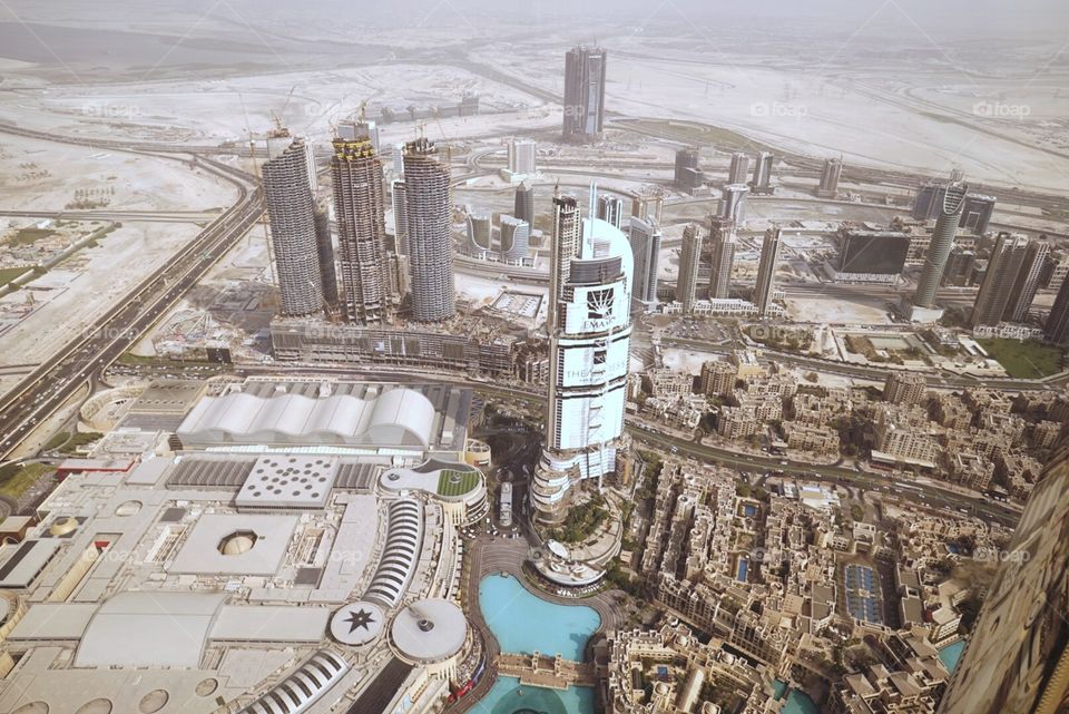 124th floor view! Burj Khalifah 