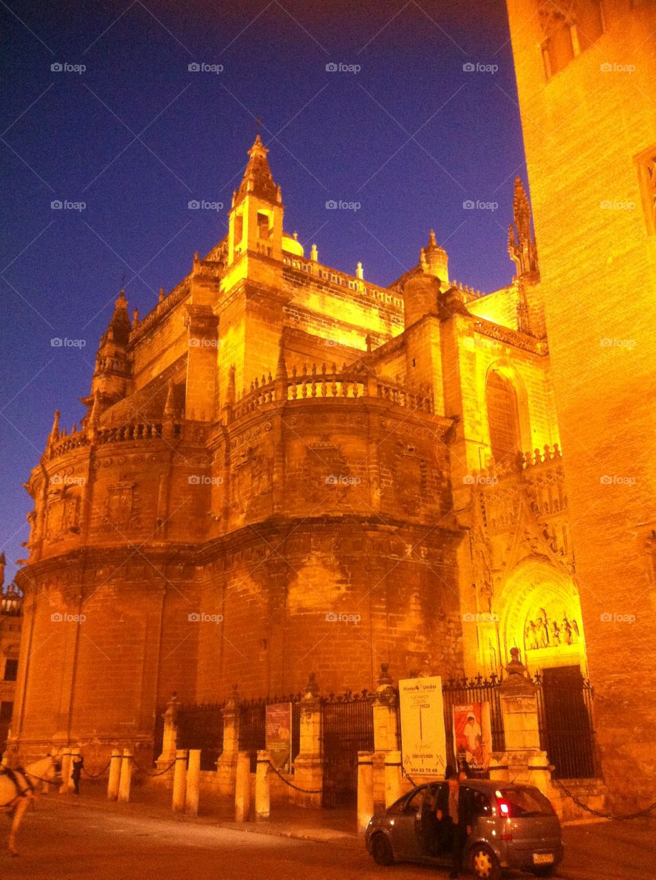 Cathedral Sevilla. Cathedral by night