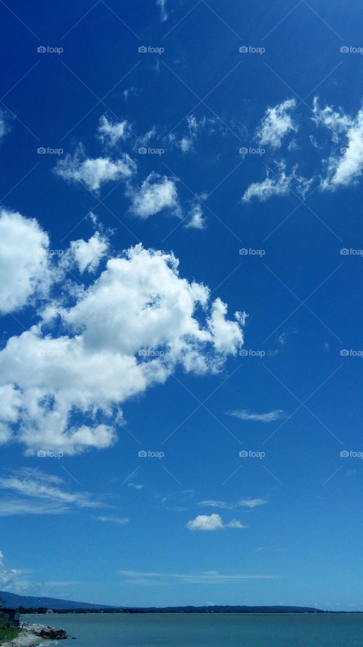 Sky meets sea. Black River, Jamaica.