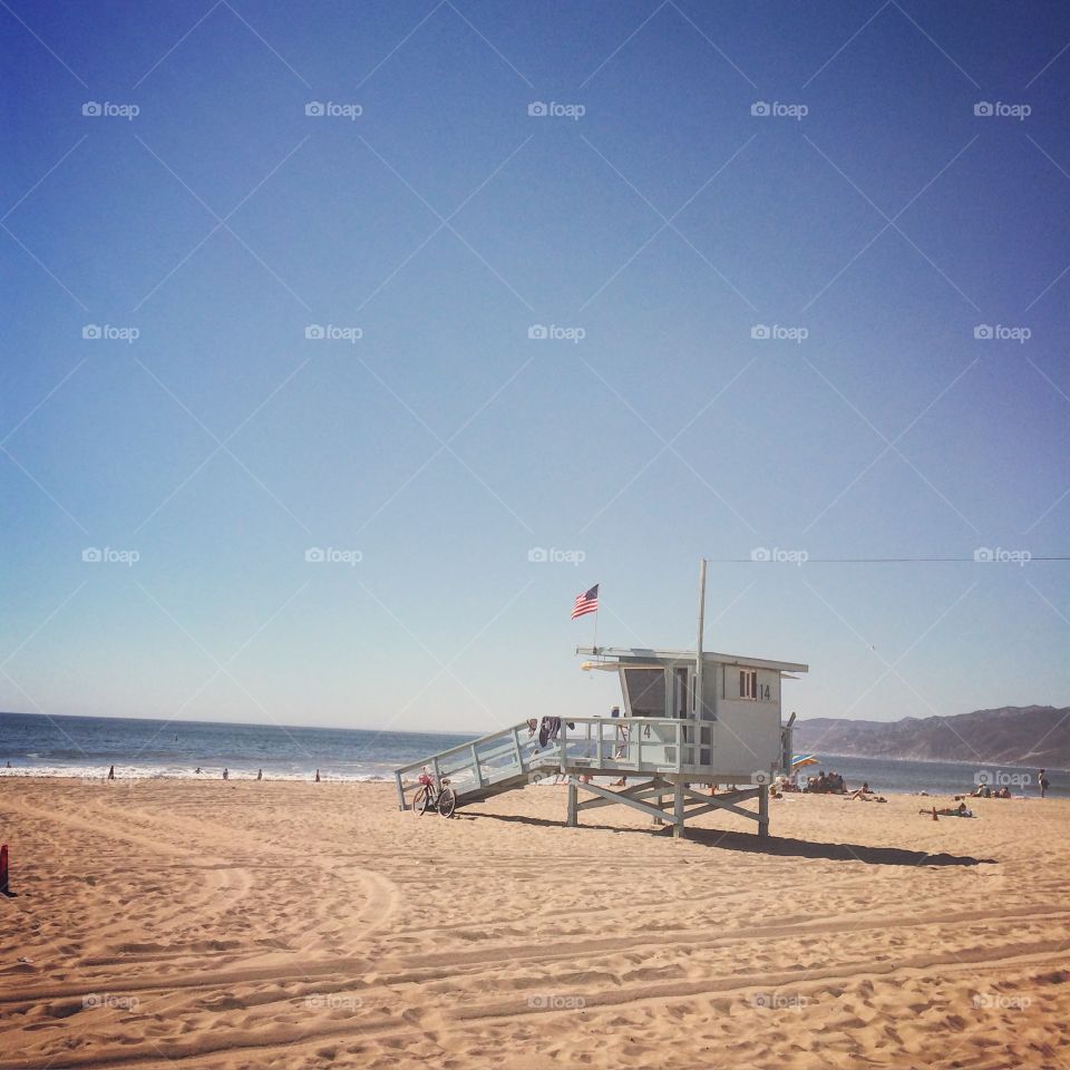 Santa Monica Beach. An attempt to recreate Time's "Who Killed Summer Vacation?" cover shot in Santa Monica, CA.