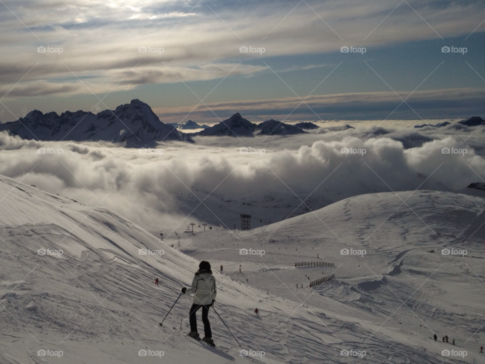 les 2 alpes sky clouds mountains by ips