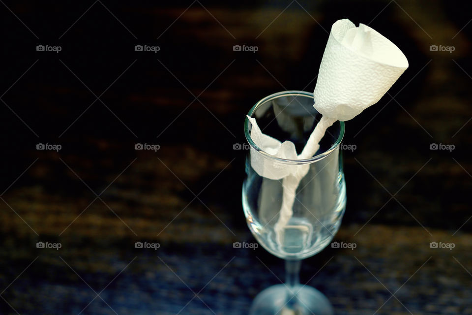 napkin rose