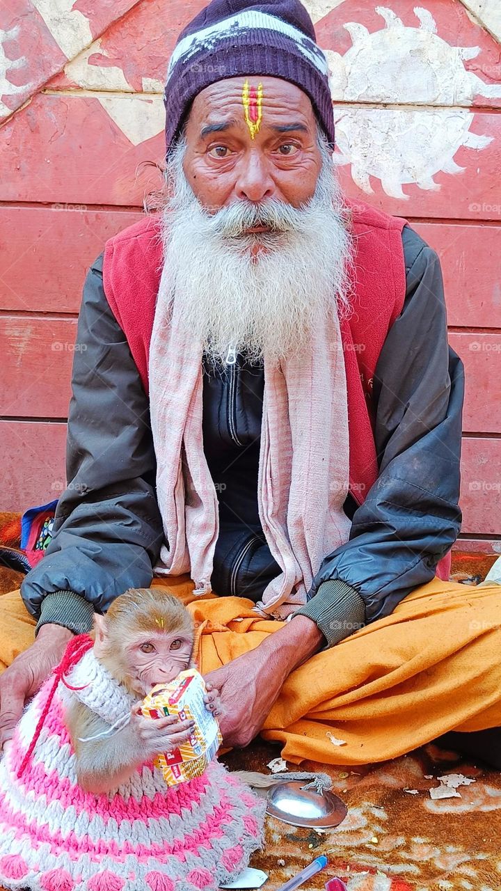 Emotional Monkey Man