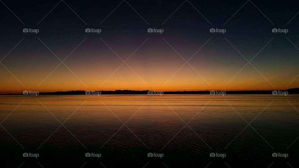 last light. sunset over the stono river