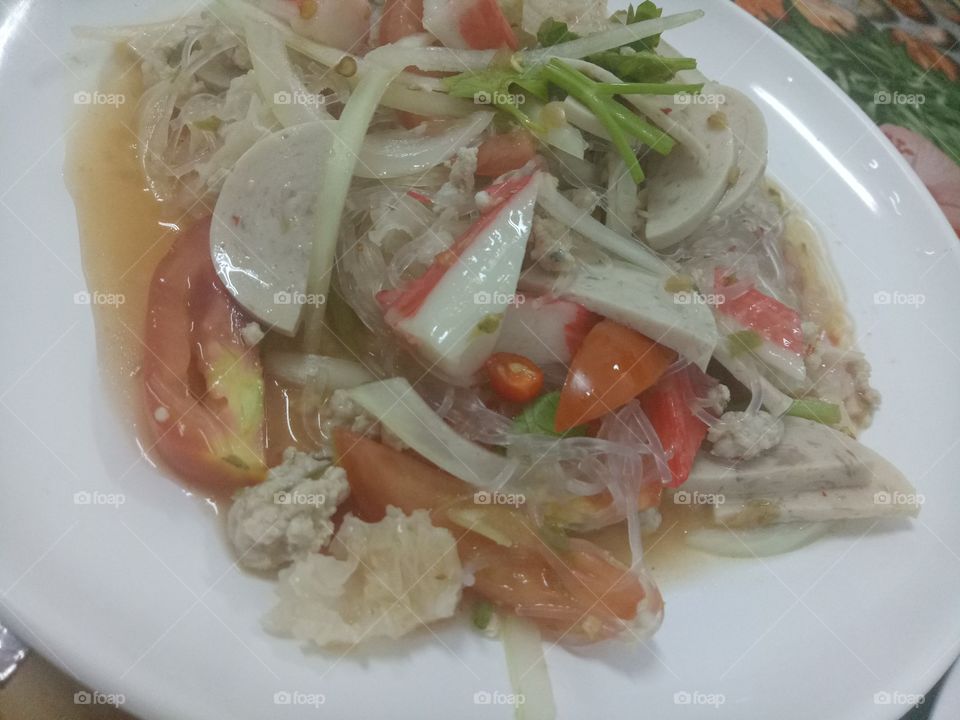 Thai Food - Spicy noodle salad