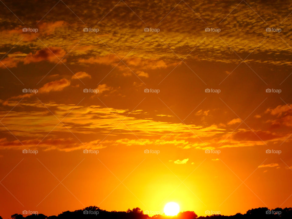 Yellow Fever. This magnificent sunset was the result of less dust particles in the atmosphere allowing for a photograph of clarity!