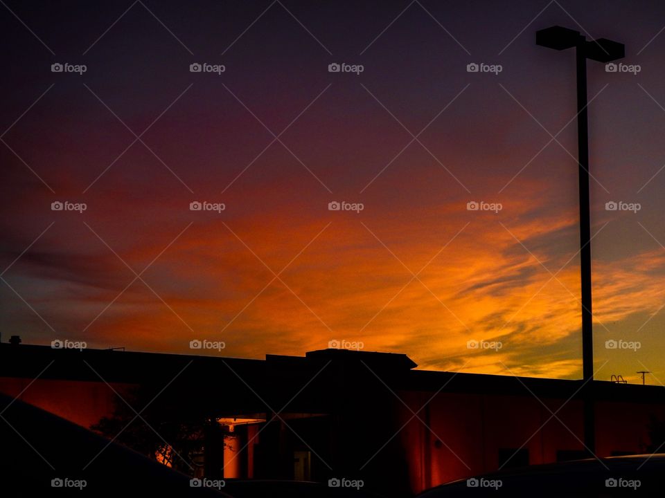 Sun rising over Indy. 