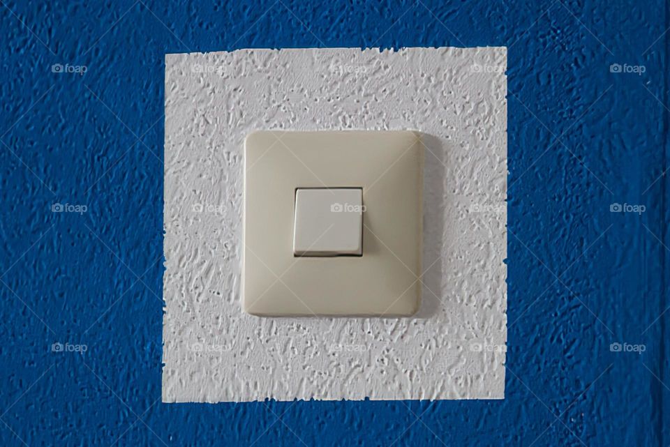 Light Switch in blue and white