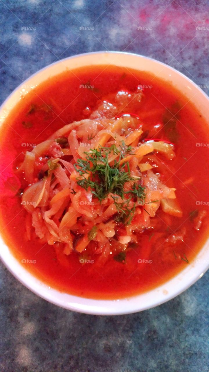 Russian soup Borsch