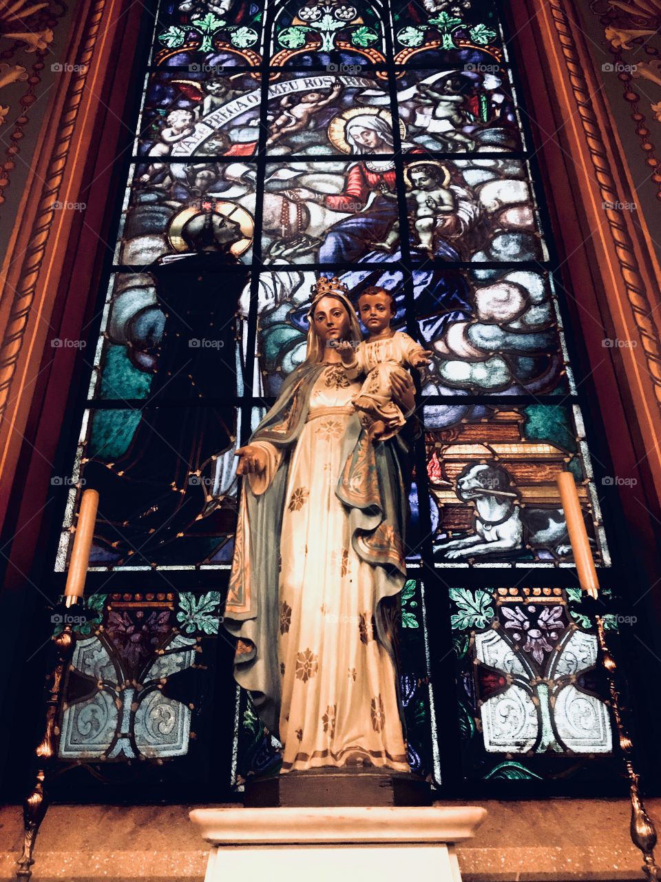 Altar dedicado a Nossa Senhora do Rosário, na Catedral Nossa Senhora do Desterro, em Jundiaí 