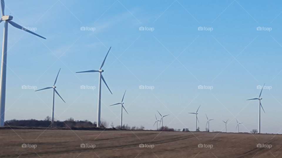 wind turbines