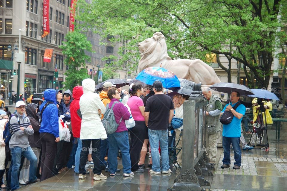 Tourists in the Rain