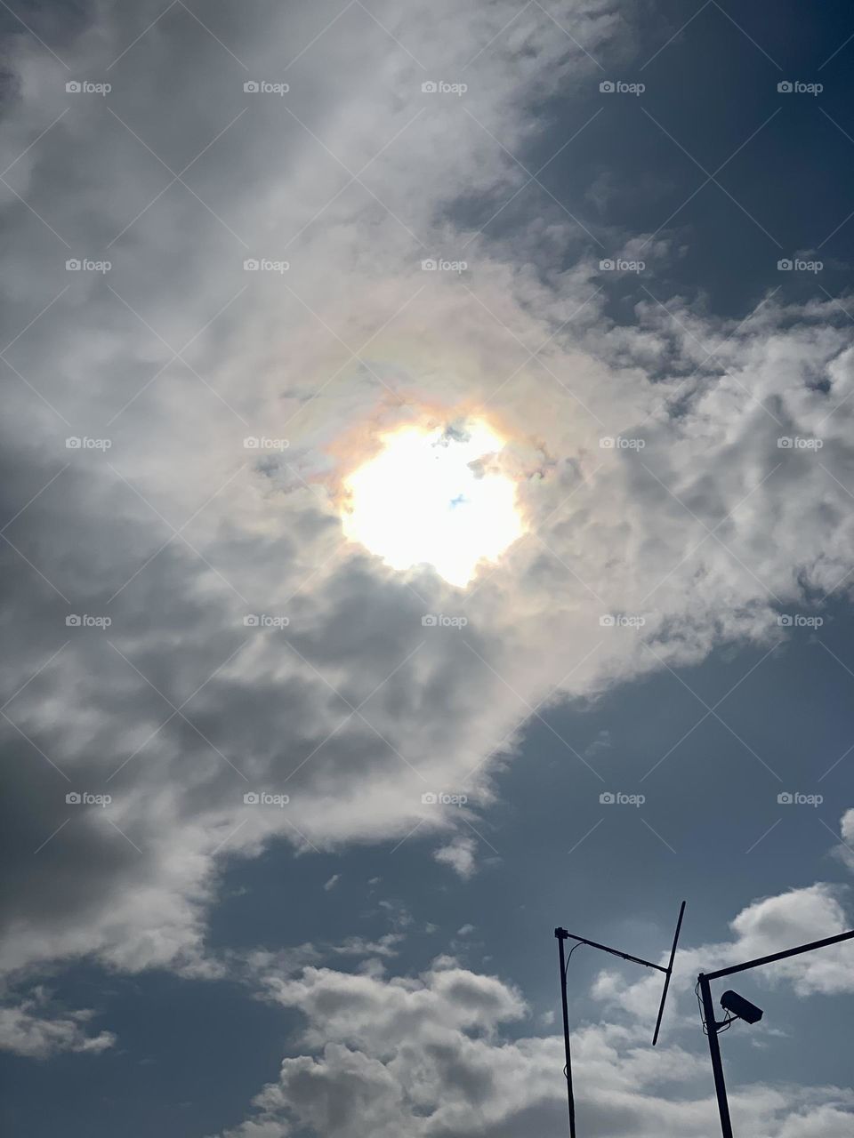 Sun through the clouds