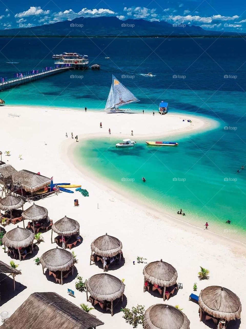 Amazung white sand beach resort, in Ilo-ilo, Philippines