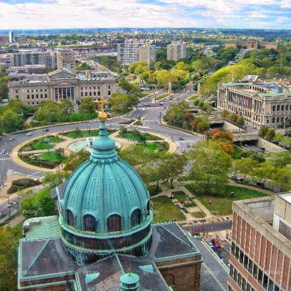 Philadelphia hotel room view