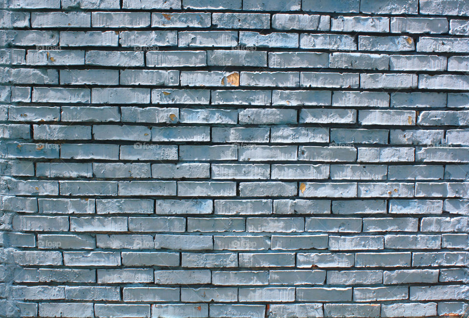 Blue bricks wall