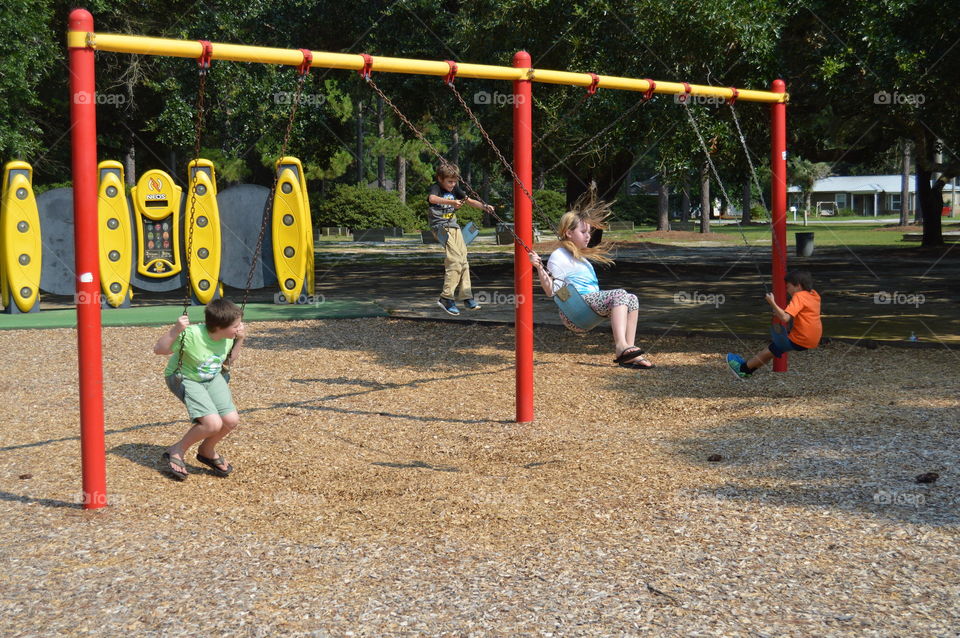 playing on the playgrpund