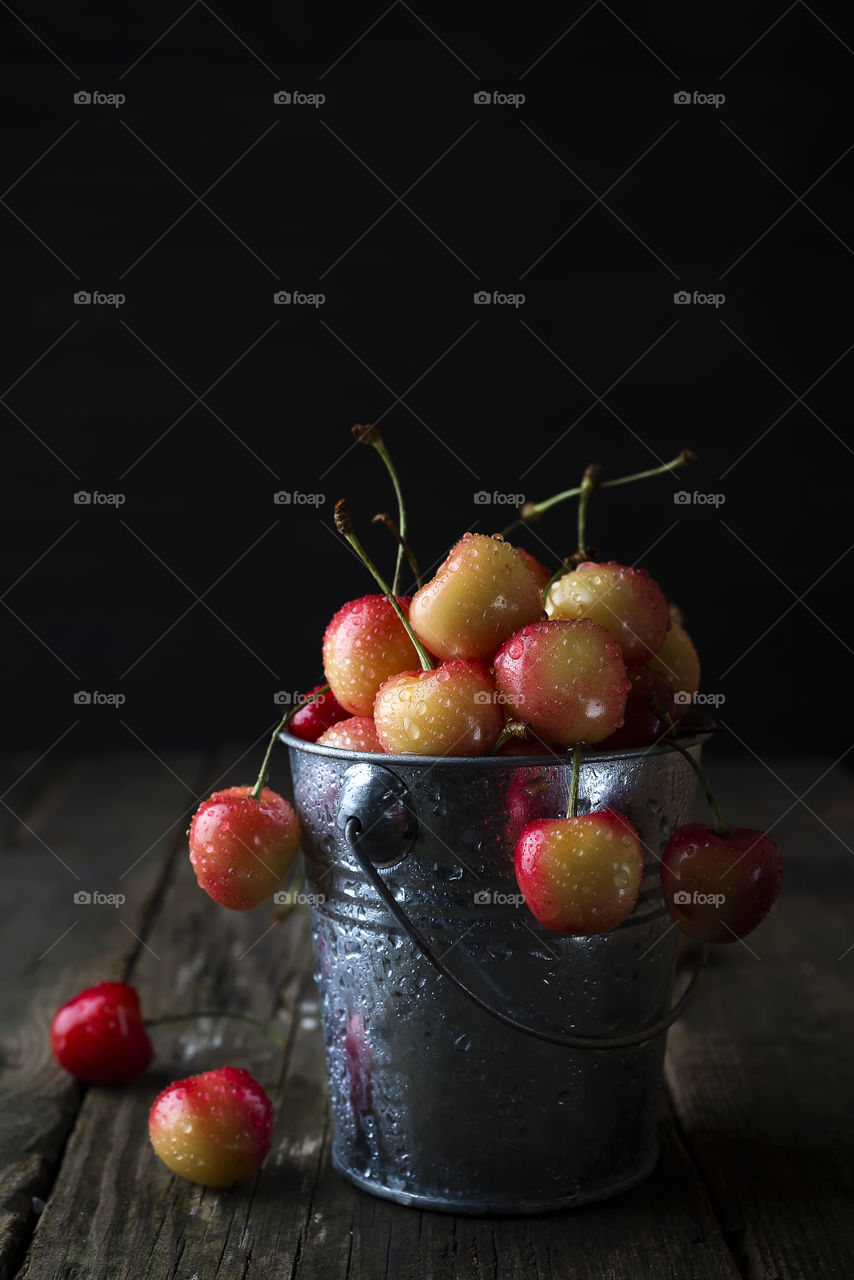 Fresh organic cherry