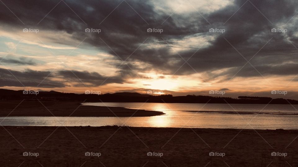 Sonnenuntergang am Strand 