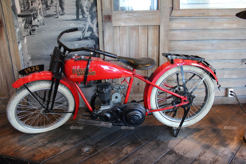 red Las Vegas motorcycle