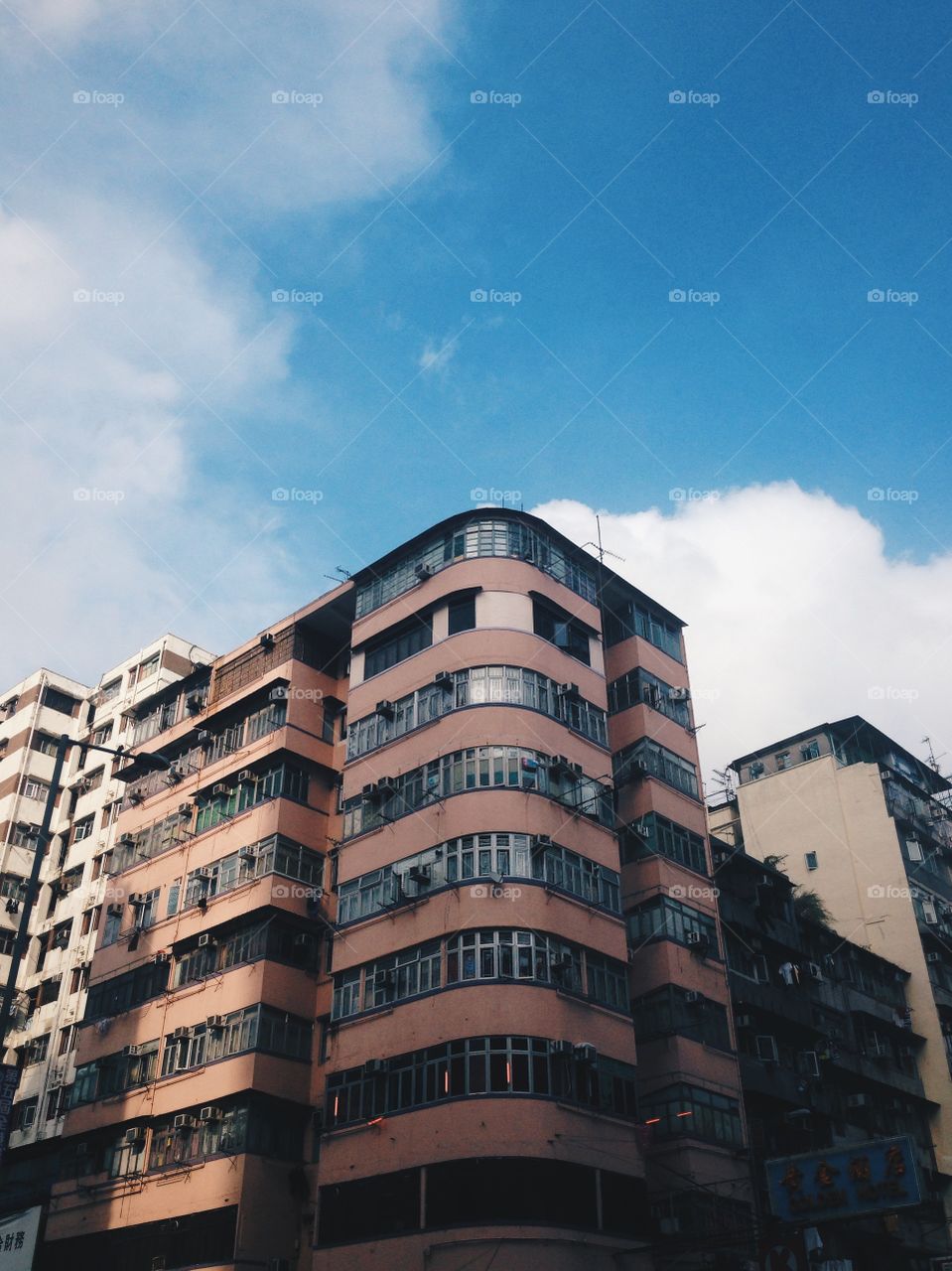 Sham Shui Po, Hong Kong. Fantastic old buildings in Hong Kong, in the Mong Kok Region