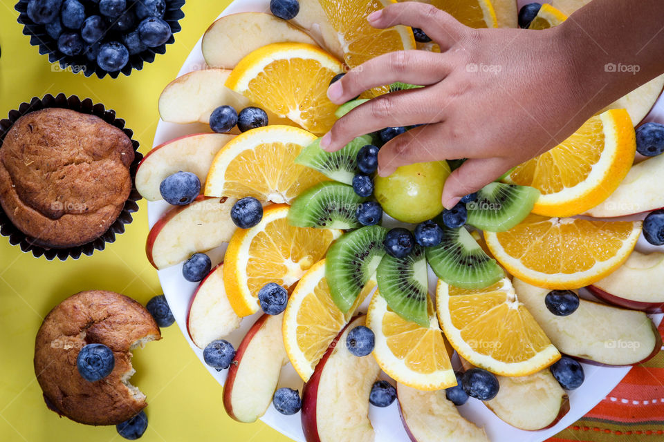 Colorful snacks