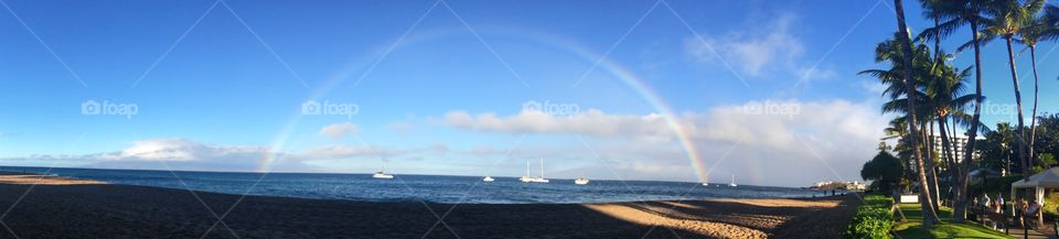 Maui rainbow. Ka'anapali beach