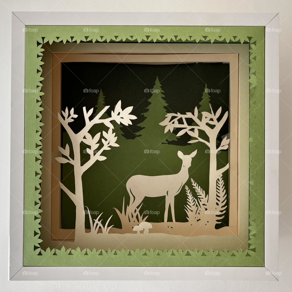 DIY wall decoration paper cutting frame