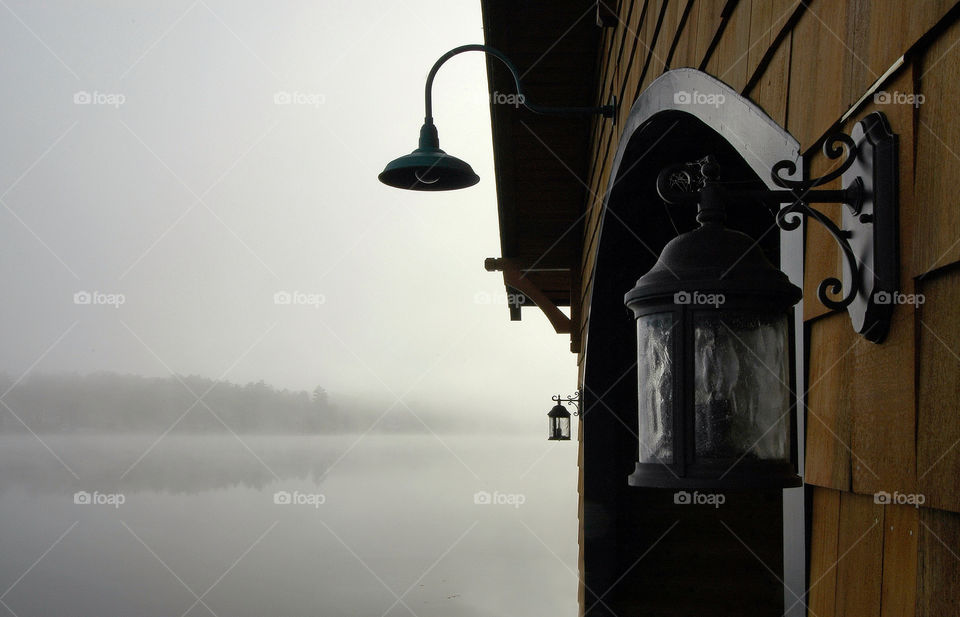 Boathouse on the lake