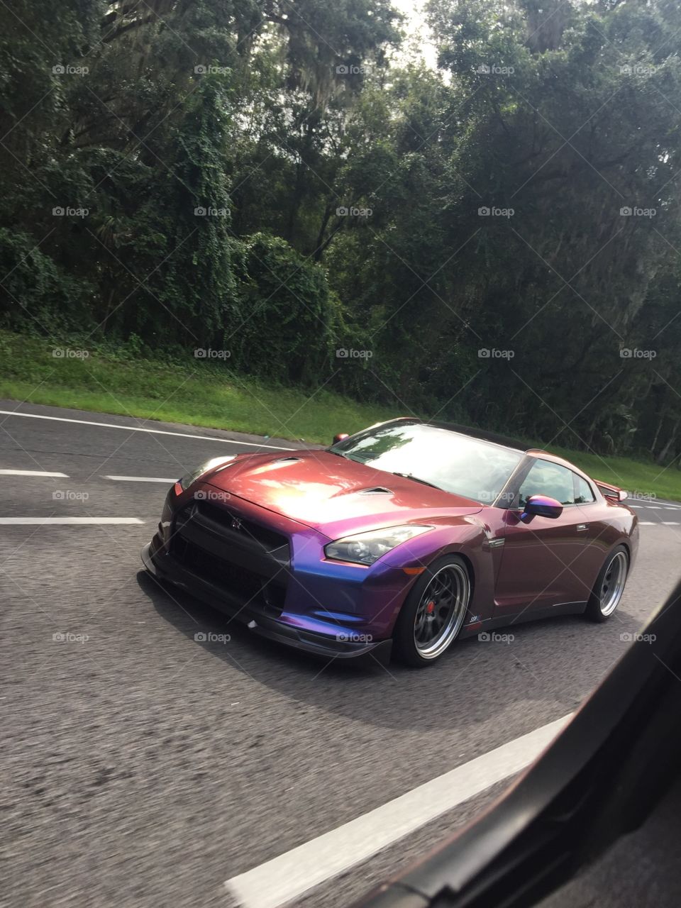 Rolling shot of a GTR I had to chase down to get the shot!