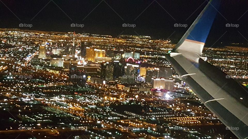 Airplane View Las Vegas