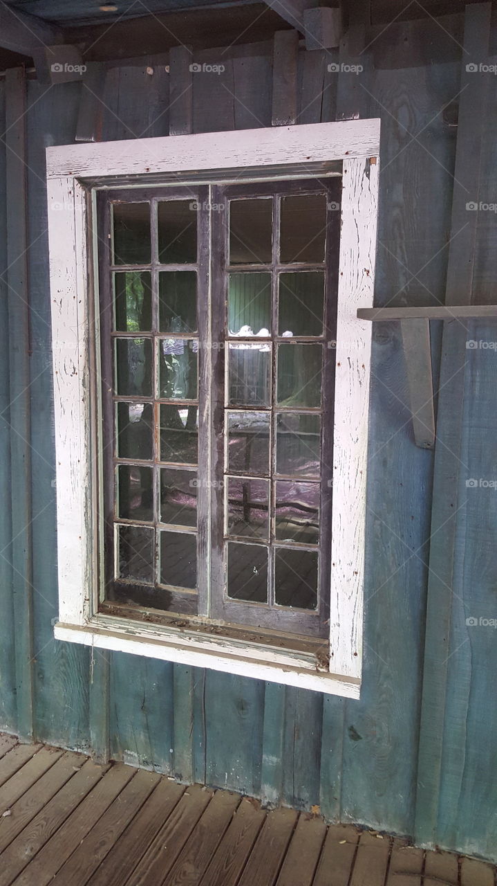Old Cabin Window