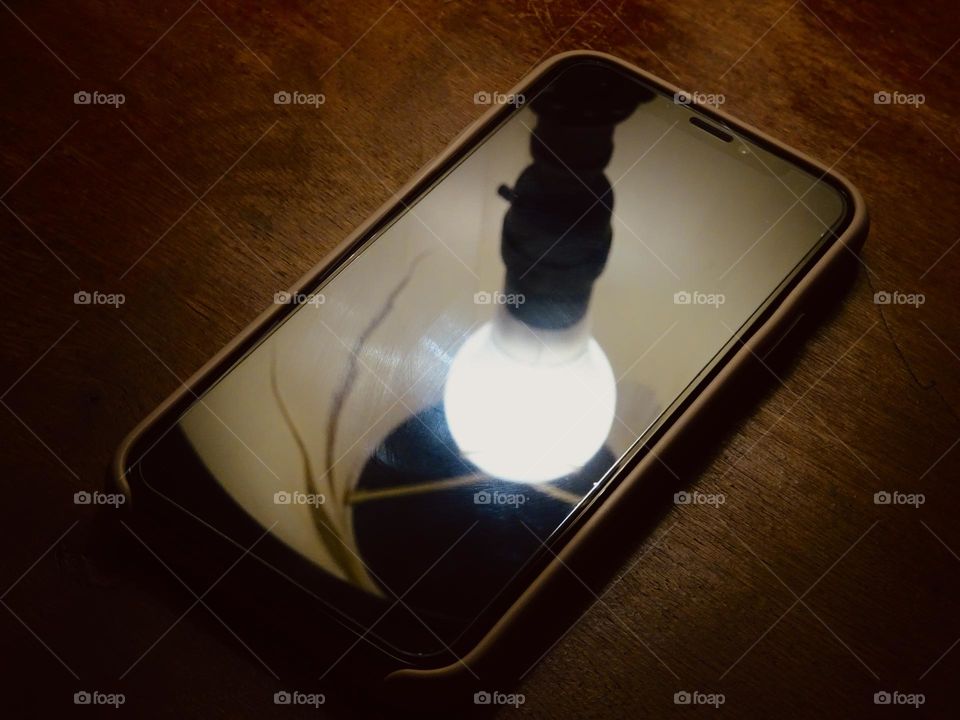 Lampshade reflection 