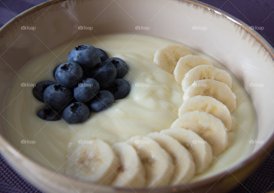 Yogurt and fruit