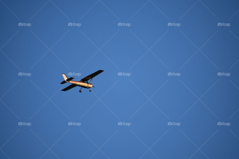 Low angle view of plane