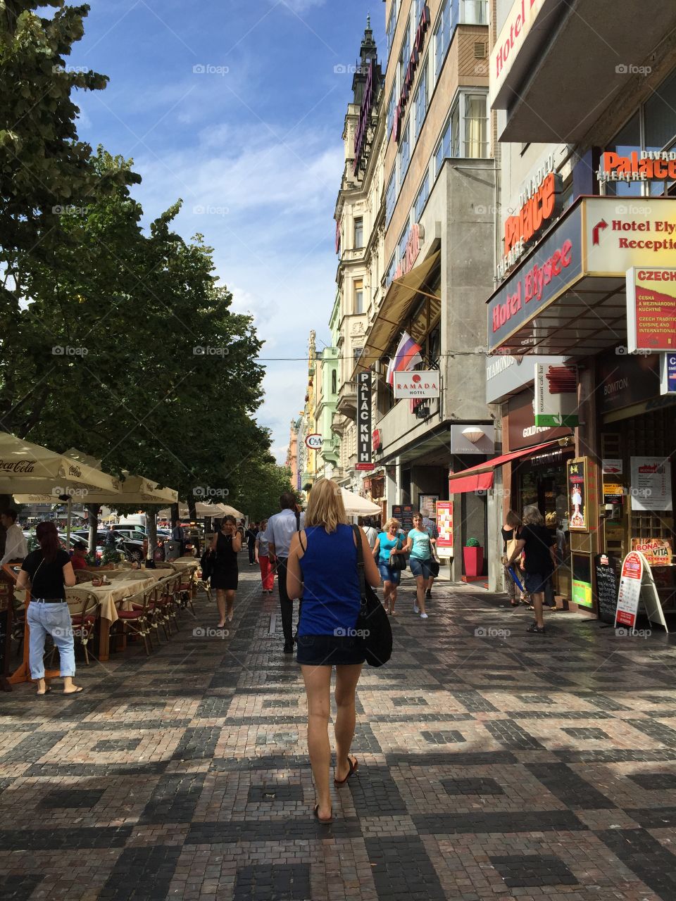 Shopping in Prague on Wenceslas Square