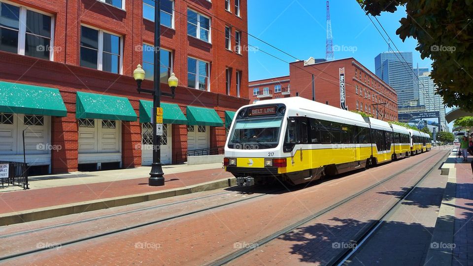 Urban Tram rail system, public city transport