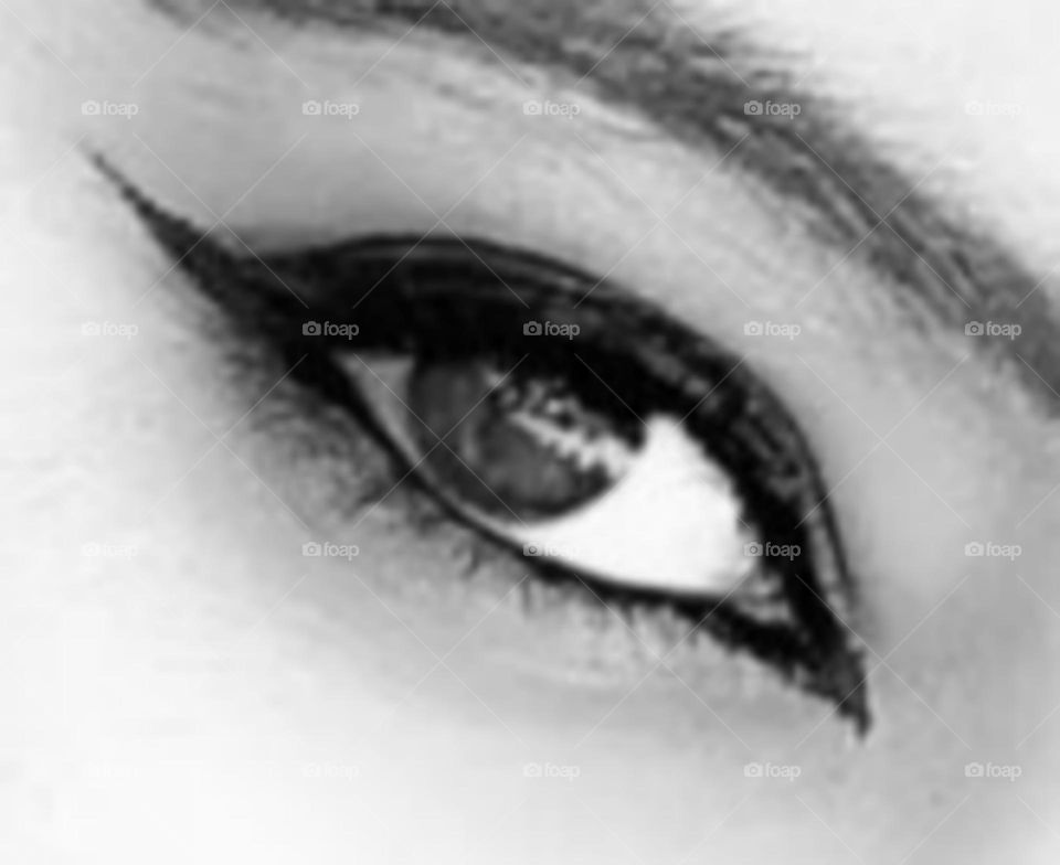 A close-up photo of my eye.