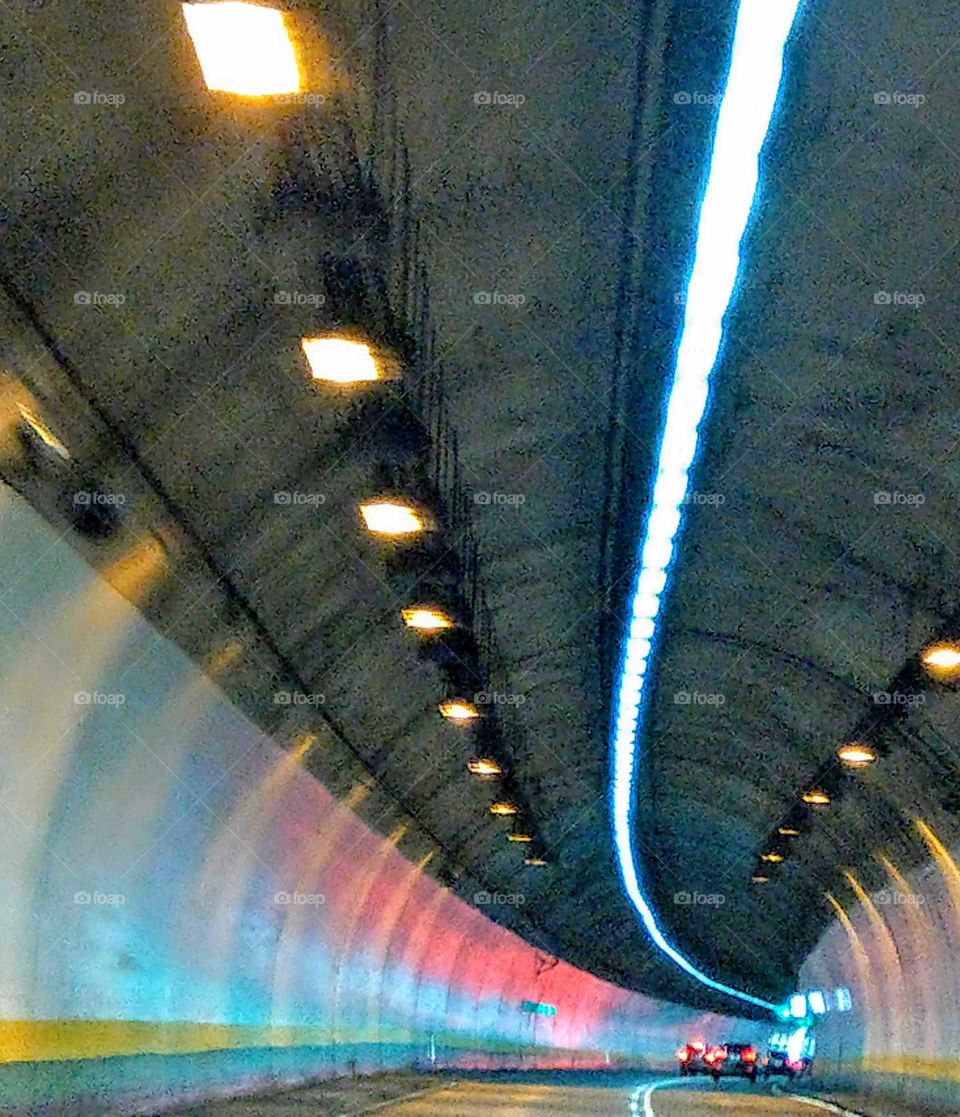 The art of composition: free way tunnel from Taipei to Yilan,Taiwan. it's tunnels were a very hard engineering.