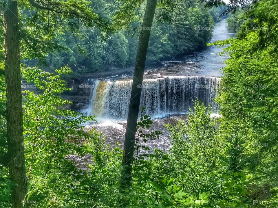 Tahquamenon falls in summer