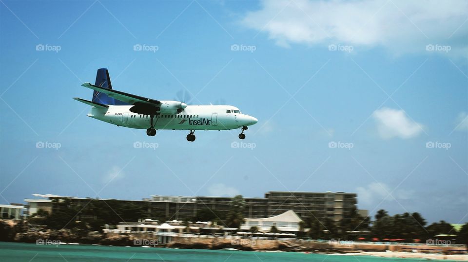 Landing at Sint Maarten 