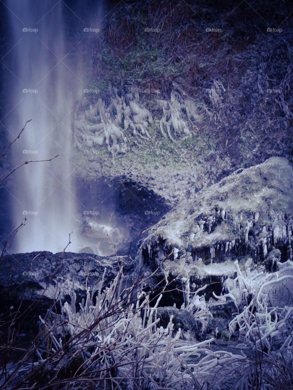Frozen waterfall
