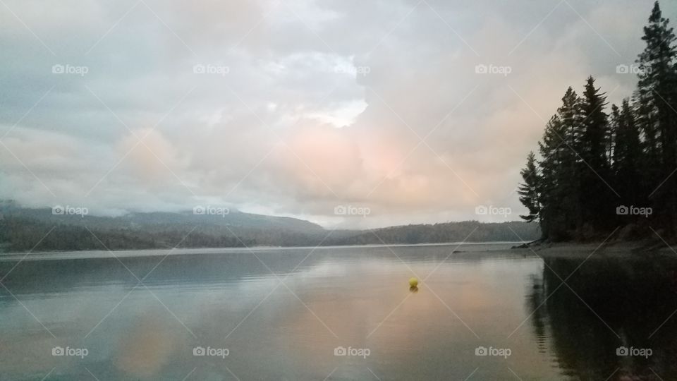 A Comforting Sunset at Shaver Lake, California