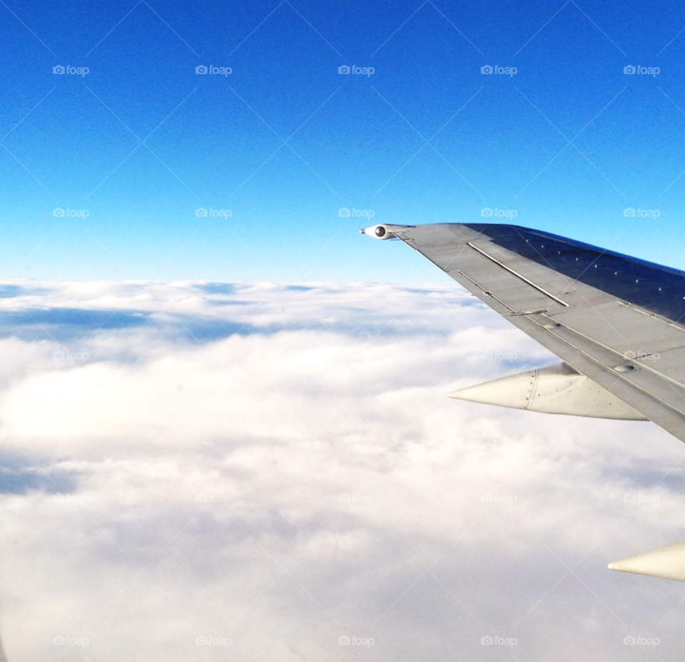 sky blue blue sky clouds by Iphonepic