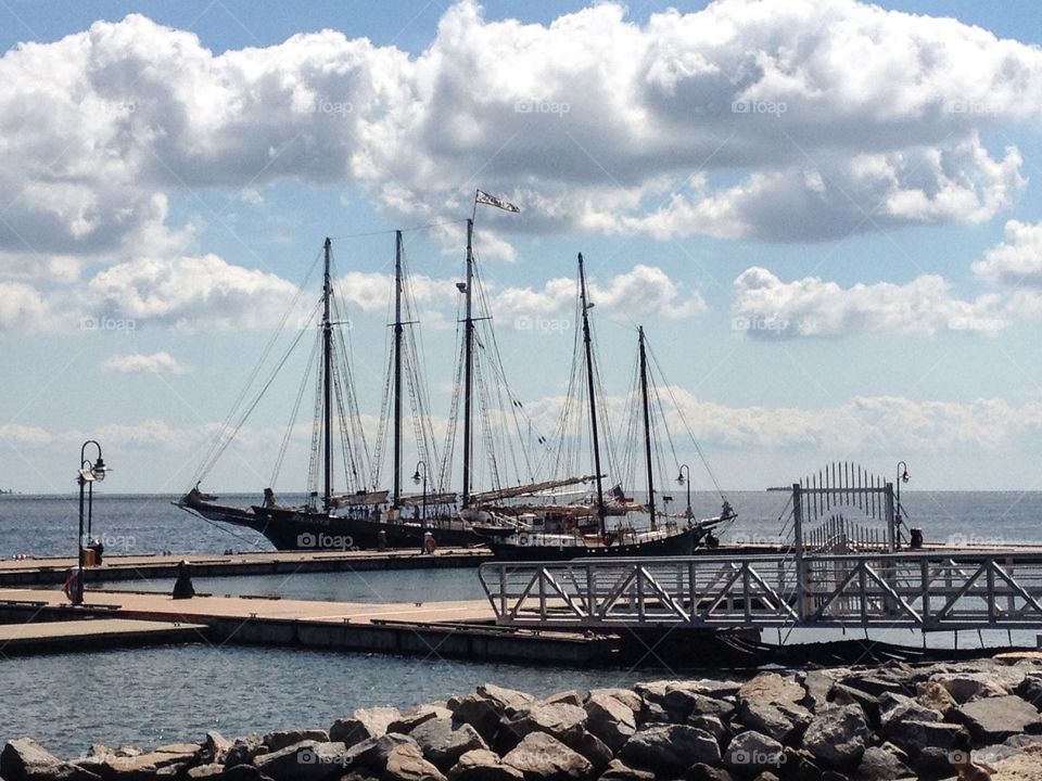 Schooner at Pier