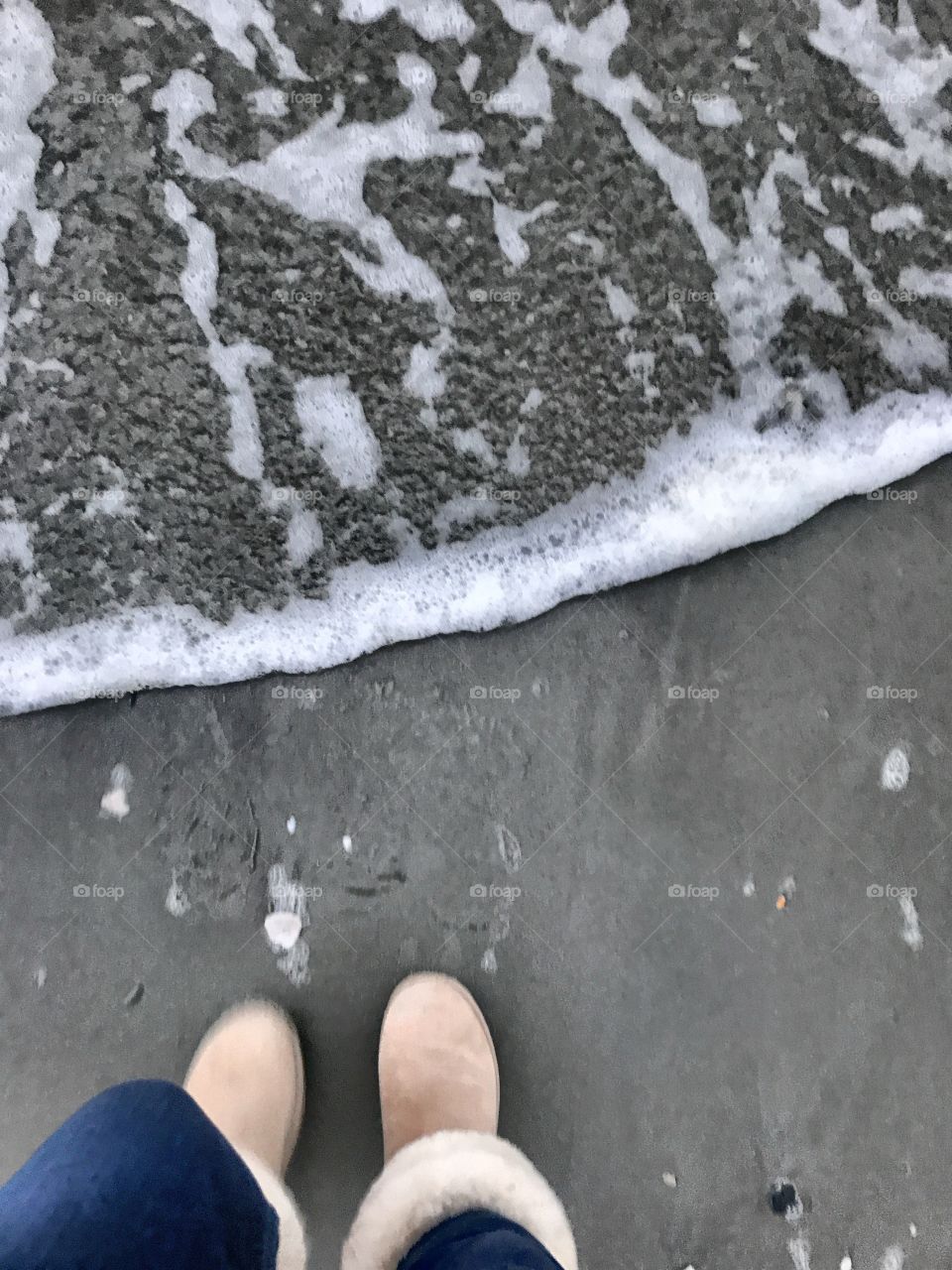 When the waves greet your feet