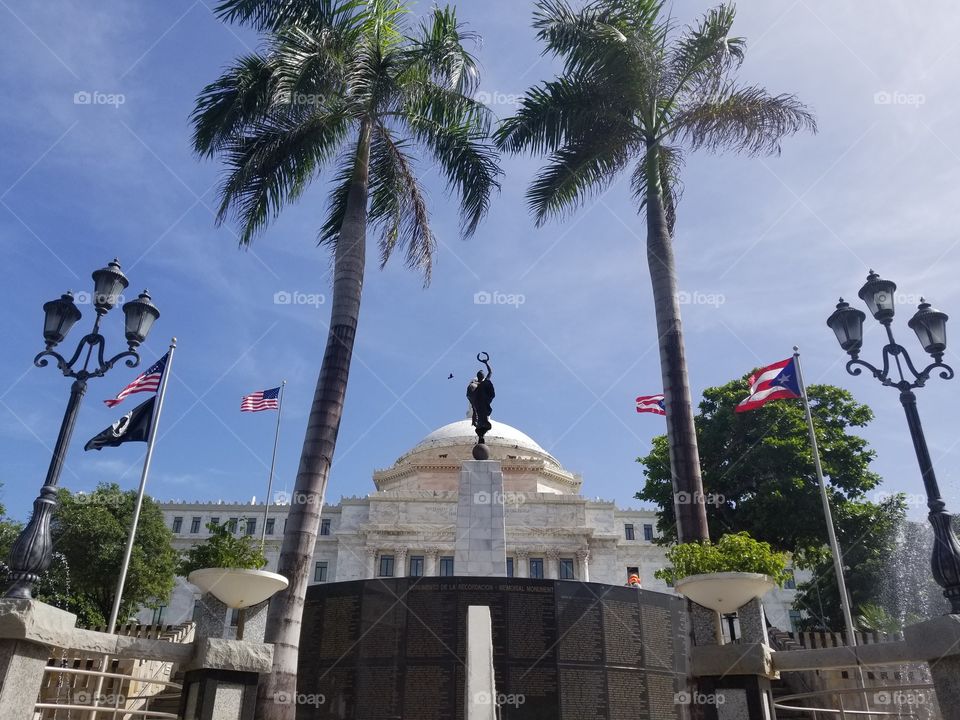  Low angle of the State House in San Juan