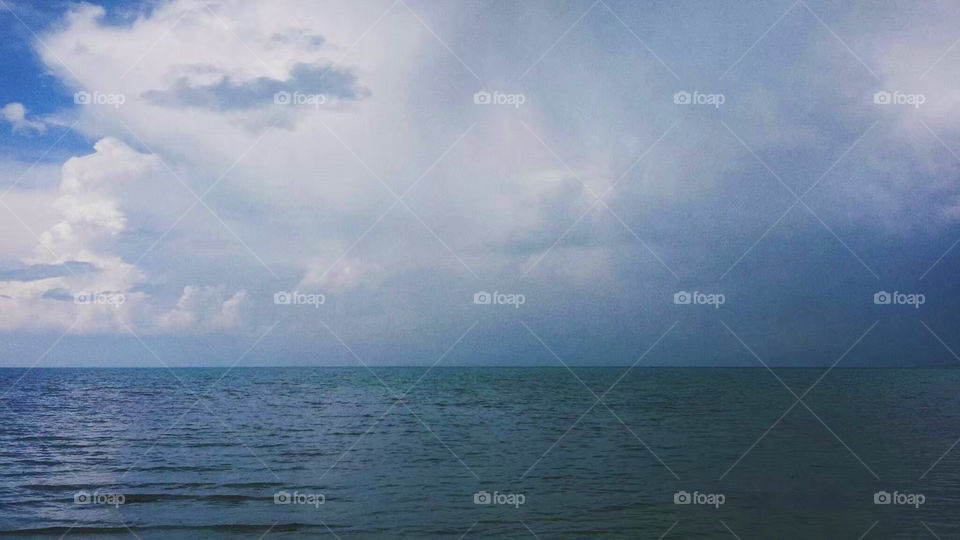 Cloud over the lake